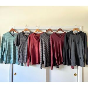 MOVING SALE! 6 Men's shirts, mixed $108 originally